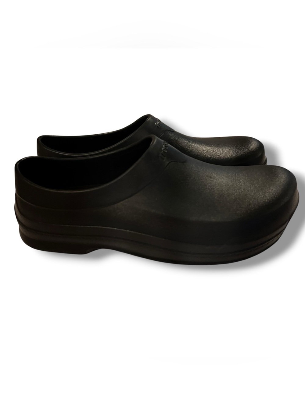 TredSafe Shoes Mens 10 Womens 12  Deluxe Slip Resist Clogs Black Rubber Comfort